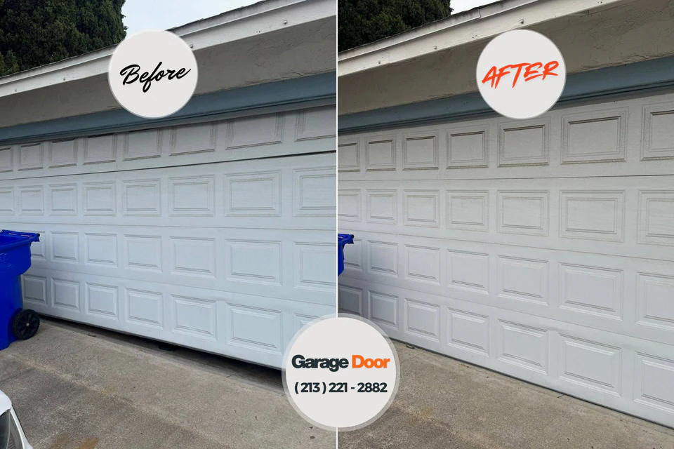 Before and after: garage door repair Colusa, CA